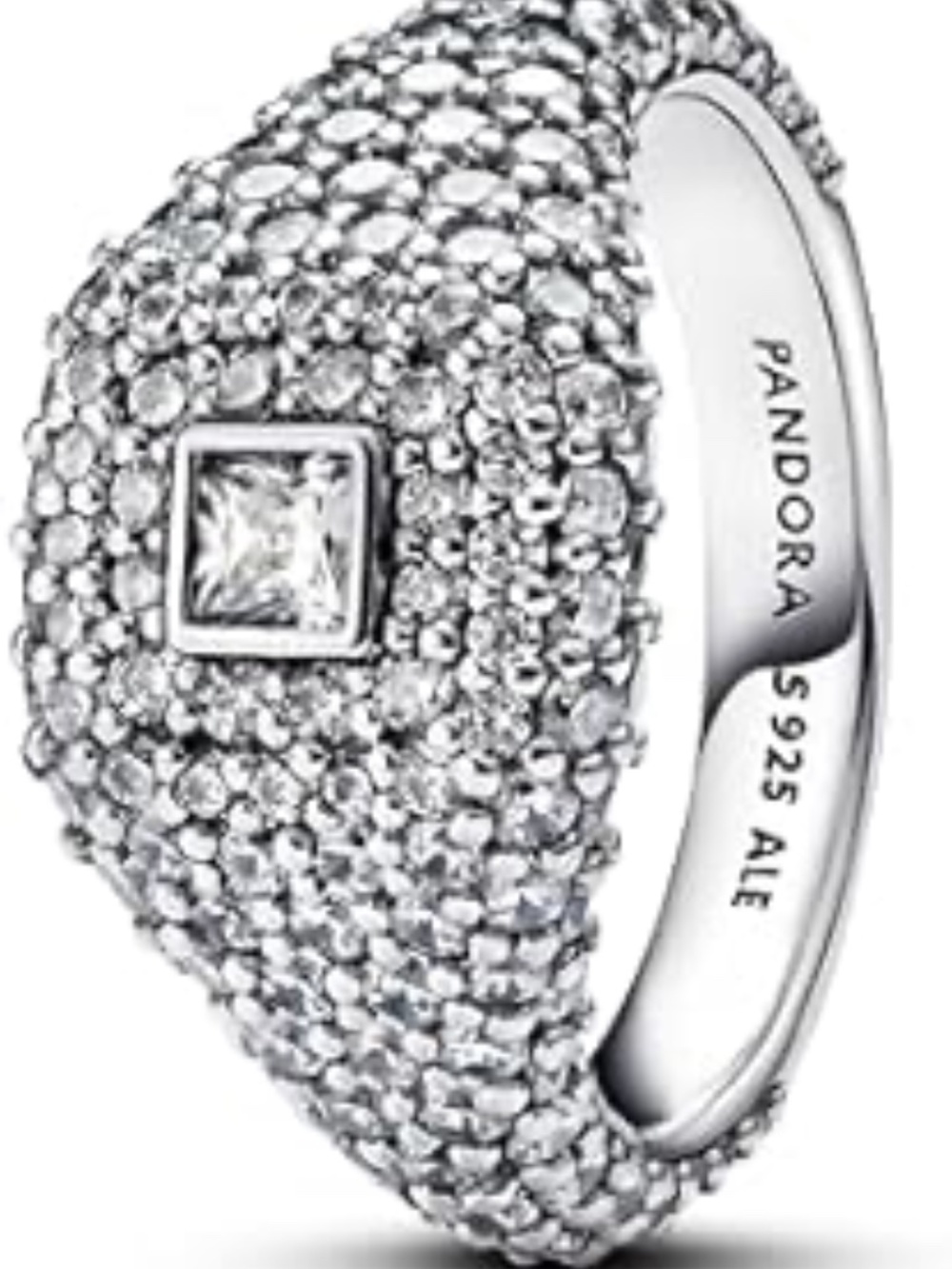 Pandora P2S 925 Sterling Silver ALE Timeless Elegance Princess Cut Ring SZ Any